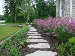 Flagstone Steppers Front Yard Landscaping Outdoor Decor Yard Landscaping