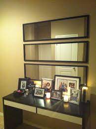 Got 3 Long Cheap Walmart Mirrors And Hung Them Horizontally Thank You Pintetest Decor Mirror Decor Walmart Wall Art