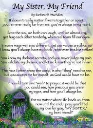 My Sister My Friend Sister Poems Birthday Prayer Birthday Poems