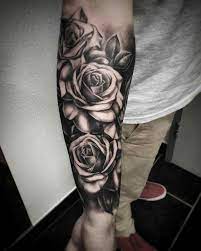 Pin By Markee Castro On Tattoos Rose Tattoos For Men Rose Tattoos Rose Tattoo Sleeve