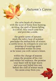 Autumn S Caress By Peterdawes On Deviantart Autumn Poems Autumn Poetry Autumn Nature