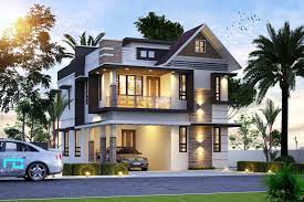 Kerala model contemporary house elevation. Kerala Semi Contemporary Elevation Contemporary House House Styles House