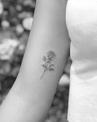 Single Needle Rose Tattoo On The Inner Arm Inner Arm Tattoos Rose Tattoos For Women Inside Of Arm Tattoo