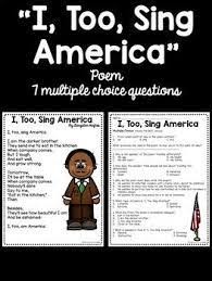 Poem By Langston Hughes With 7 Multiple Choice Questionscolor And Bw Versions Key Included Reading Comprehension Worksheets Langston Hughes Poems Poems