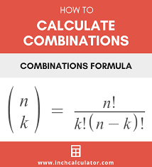 Combinations Calculator Calculate Ncr Inch Calculator Combination Formula Permutation Formula Permutations And Combinations