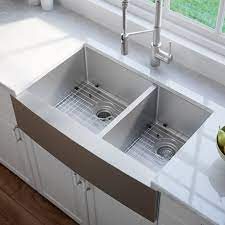 w double basin farmhouse kitchen sink