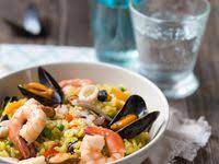 Die Fitness Paella Mit Meeresfruchten Basic Fitness Rezept Paella Rezept Mahlzeit Rezepte