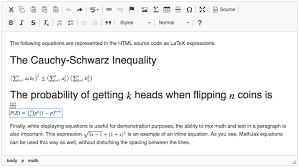 Mathematical Formulas Ckeditor 4 Documentation