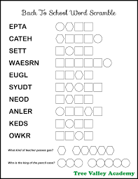 From the letters, seomu, we can unscramble several words such as; Back To School Word Unscramble Tree Valley Academy