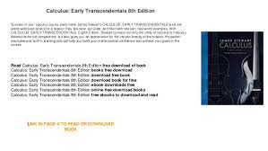 The pdf soft−copy of the ve chapters remain available for free download. Calculus Textbook Pdf 8th Edition Quantum Computing