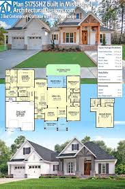 Too Wide For My Lot But I Like To Overall Idea Of The Living Dining Breakfast Area Architectural Design House Plans House Plans New House Plans