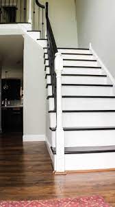 Painting Old Oak Staircase Black A Renovation Story Brick Exterior House Staircase House Staircase
