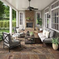 Multi Color Slate Panel Ledger Floor Decor In 2021 Outdoor Living Space Brick Exterior House Outdoor Living