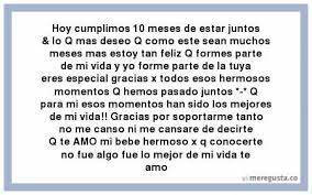 Excelente carta de aniversario para mi novia. Frasesamor Frases De Amor Para 10 Meses De Novios