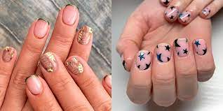 This nail design for short nails looks absolutely gorgeous and if you have a nail stamp, super easy to replicate! 13 Best Nail Art For Short Nails Short Nail Designs