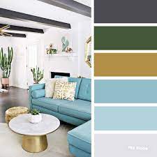 The Best Living Room Color Schemes Sky Blue Black Gold Color Scheme Living Room Colors Good Living Room Colors Living Room Color
