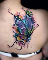Pin By Stephanie Faulkner On Tattoo Ideen Butterfly Tattoo Colorful Butterfly Tattoo Beautiful Tattoos