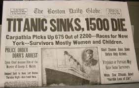 where did the titanic sink?