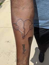 He called this effect the heartbreak, and said that it was 'representative of his state of mind'. 808s X Kaws Tattoo Kanye
