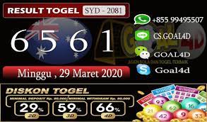 Hasil Pengeluaran Togel Sidney 29 Maret 2020 3 April Sydney Tanggal