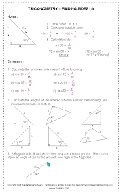 Free High School Math Worksheet From Funmaths Com Trigonometry Worksheets Trigonometry Geometry Worksheets