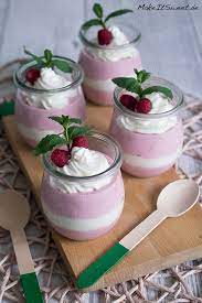 Himbeerquark Mit Sahne Rezept Makeitsweet De Himbeerquark Dessert Rezepte Einfach Himbeeren