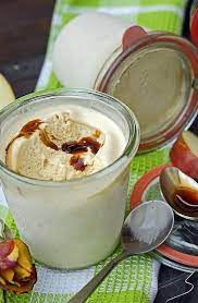 Apfel Eis Creme Mit Apfel Sirup Lebensmittel Essen Eis Selber Machen Rezept Essen Und Trinken