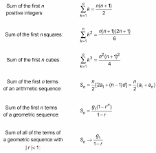 Using Algebra To Find The Sums Of Sequences Algebra Can Help You Add A Series Of Numbers The Sum Of Sequences More Algebra Arithmetic Arithmetic Sequences