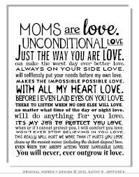 Mother S Day Gift For Mom Unconditional Love Poem Art Etsy Mom Quotes Mother Quotes Mommy Quotes
