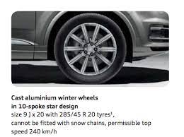 Snow Cables Size Audiworld Forums