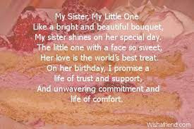 My Sister My Little One Sister Birthday Poem Birthday Wishes For Sister Birthday Wishes Sms Wishes For Sister