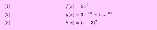 World Web Math Derivatives Of Polynomials
