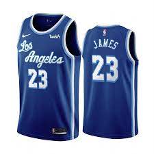 When the lakers arrived in los angeles in 1960, they debuted in their new city wearing these uniforms. Los Angeles Lakers Lebron James Blue 2019 20 Classic Edition Jersey Los Angeles Lakers Basketball Jersey Lakers