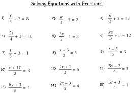 Linear Equations With Fractions Math Tutorvista Com Fractions Worksheets Solving Equations Algebra Worksheets