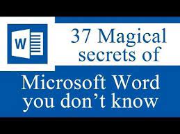 33 Magical Secrets Tips And Tricks Of Microsoft Word You Don T Know Microsoft Word Lessons Learning Microsoft Microsoft Applications