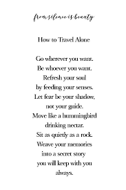 How To Travel Alone Poem Some Quotes About Life Writing Poems Poems