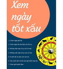 Ngày tốt thuộc sao thiên đức, nguyệt đức ( lục hợp), thiên hỷ, thiên giải, thiên quý (yếu yên), tam hợp ( ngũ phú ). Pdf Xem Ngay Tá»'t Xáº¥u