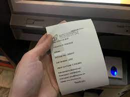 Bitcoin kiosks are machines which are connected to the internet, allowing the insertion of cash in exchange for bitcoins given as a paper receipt or by moving money to a public key on the. Bitcoin Atm Receipt A Pensive Peanut