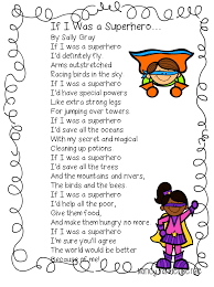 First Grade Wow Kids Poems Superhero Classroom Theme Poetry For Kids