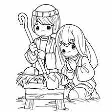 Coloring the nativity baby jesus. Free Printable Nativity Coloring Pages Online For Kids