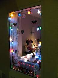 Resort Room Window Could Also Bring A Little Tree With Disney Ornaments Disney Window Decoration Disney Christmas Disney Room Decor