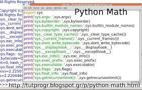 Python Import Math Functions Constants Programming Code Picture Http Tutprogr Blogspot Gr P Python Mat Real Life Math Math Methods Online Math Help