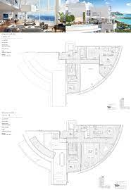 Cylinder At Gateway Towers Honolulu Duplex Grand Penthouse Level 26 27 3 To 4 Architectural Floor Plans Modern Contemporary House Plans Luxury Floor Plans