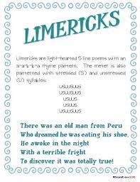 More Poetry Month Posters Freebie Limericks Poetry Lessons Poetry For Kids Writing Poetry