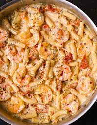 Shrimp Mozzarella Pasta Abendessen Rezept Essensrezepte Rezepte