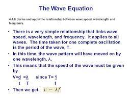 1d This Shows The Equation Of Wave Speed Equation And I Could Use This To Make Predictions Wave Equation How To Apply Learning Targets