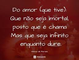 Os 10 Melhores Poemas De Vinicius De Moraes Pensador