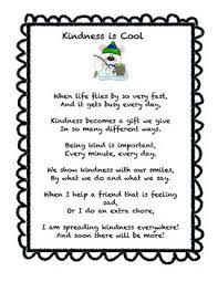 This Is A Poem I Wrote To Accompany Any Kindness Unit My Students Love The Poem And I Know Yours Will Too Please S Kindness Poem Kids Poems Writing Workshop
