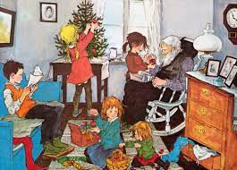 Illustratie Van Ilon Wikland Uit Het Boek Winter In Bolderburen Van Astrid Lindgren Weihnachten Illustration Weihnachtskunst Weihnachtsbucher