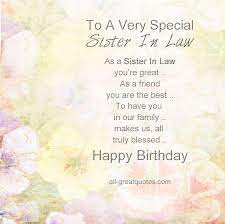 Blessing Sister In Law Quotes Birthday Wishes For Sister Sister In Law Birthday